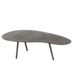 J-Line salontafel druppel aluminium/ijzer large 119x71.5x36cm