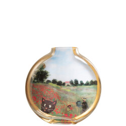 J-Line les chartistes vaas geïnspireerd door klaprozen groot 24.5x5x25cm