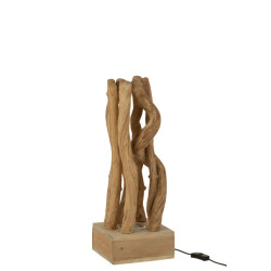J-Line tafellamp takken hout naturel 24x24x56cm