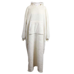 Unique Living hoodie oversized dove white -75x150cm