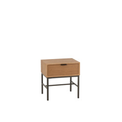 J-Line bijzettafel op onderstel hout/metaal 47.5x30x51cm