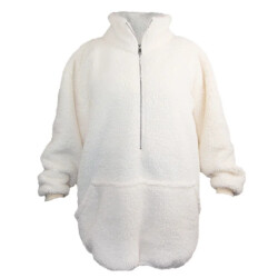 Unique Living hoodie willow dove white -70x87cm