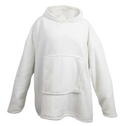 Unique Living hoodie luna dove white -70x87cm