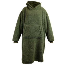 Unique Living hoodie teddy winter green -70x110cm