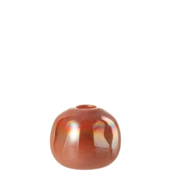 J-Line vaas bol glas small 13.5x13.5x13cm