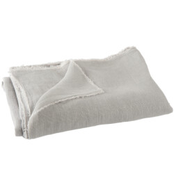 J-Line plaid stonewashed linnen licht 150x0.5x200cm