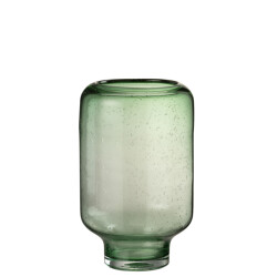J-Line vaas nora op voet rond glas licht large 22x22x36cm