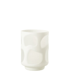 J-Line vaas vlekken glas 15x15x19.5cm