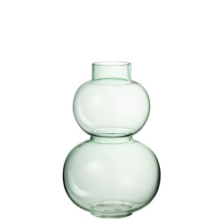 J-Line vaas bol glas small 19x19x28.5cm