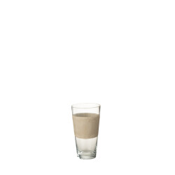 J-Line vaas delph glas transparant/ extrasmall 14x14x25cm
