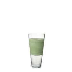 J-Line vaas delph glas transparant/ small 19x19x35cm
