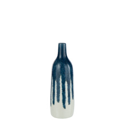 J-Line vaas verf keramiek wit/ small 11.5x11.5x36cm
