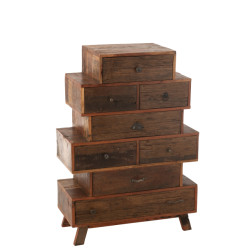 J-Line kast vinto gerecycleerd hout 76x35x109cm