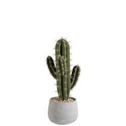 J-Line succulent+pot cement 17x17x46cm