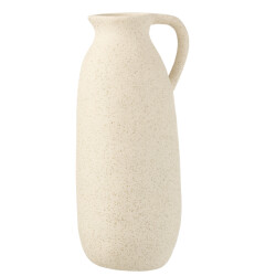 J-Line vaas kruik keramiek beige large 15x13.5x36cm