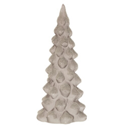J-Line kerstboom deco suiker glas frosted large 14x14x35cm