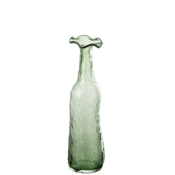 J-Line vaas openbloeien glas medium 9.5x9.5x33cm