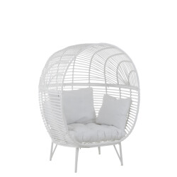 J-Line loungestoel ovaal staal 117x110x151cm