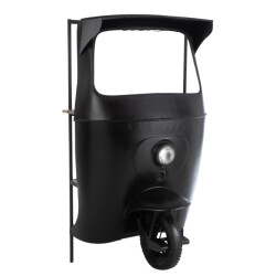 J-Line bar fiets tuktuk metaal/mango hout /naturel 97x60x165cm