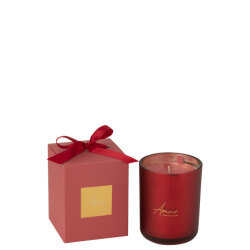 J-Line geurkaars amour large 65uur 10.5x10.5x14cm