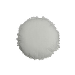 J-Line kussen rond velvet katoen/linnen 50x50x5cm