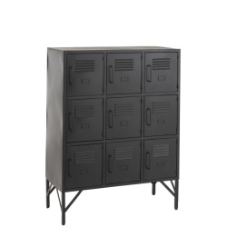 J-Line kast 9 deuren metaal 86x41x113.5cm