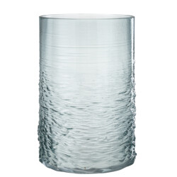 J-Line windlicht zee glas large 19.5x19.5x30cm