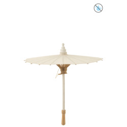 J-Line parasol katoen/hout 48x48x57cm