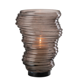 J-Line vaas tornado glas large 20x20x27.5cm