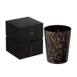 J-Line geurkaars sandalwood /goud medium-68u 13x13x16cm