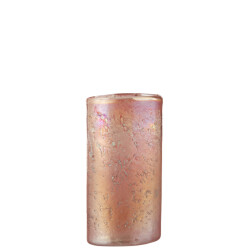 J-Line vaas ovaal glas mix large 13x8x25cm