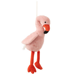 J-Line flamingo pluche /oranje large 28x19.5x57cm