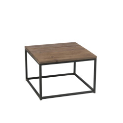 J-Line bijzettafel hout/met +zwart 60x60x41cm