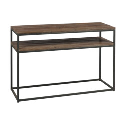 J-Line console hout/met bruin+ 120x40x79cm