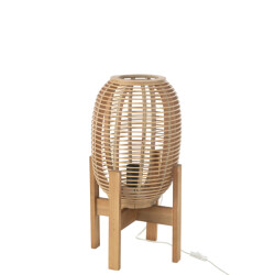 J-Line lamp stand noa wd/bamb nat s 27x27x54cm