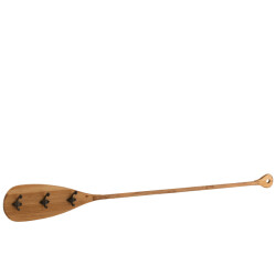 J-Line kapstok roeispaan hout/metaal bruin 150x2.5x18cm