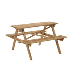 J-Line bank bamboe 120x120x77cm