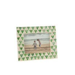 J-Line fotokader nuye schelpen/mdf 12x17cm 25x11x20cm