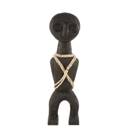 J-Line figuur takwimu mangohout large 13x7.5x47cm