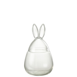 J-Line pot konijn glas small 20x20x34cm
