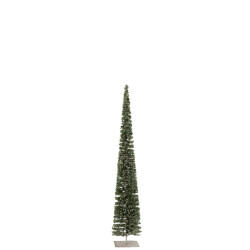 J-Line boom deco sneeuw plastiek large 12x12x79cm