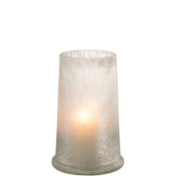J-Line windlicht suiker glas large 17.5x17.5x28cm