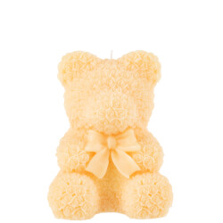 J-Line kaars teddy beer licht large-25u 14x14x21cm