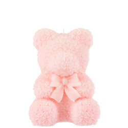 J-Line kaars teddy beer large-25u 14x14x21cm