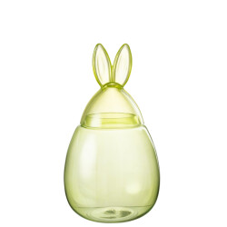 J-Line pot konijn glas large 22.5x22.5x39cm