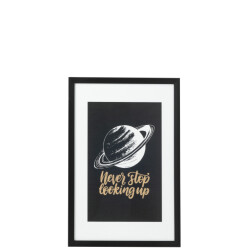 J-Line wanddecoratie maan papier/plastiek 60x40x3cm