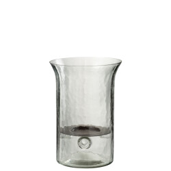 J-Line kaarshouder bord wazig glas small 19x19x26.5cm