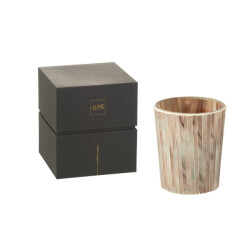 J-Line geurkaars noa tender rose small 55u 12.5x12.5x15.5cm