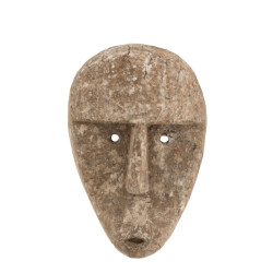 J-Line figuur abstract voor muur of pin alabasia hout grijs 19x9x31cm