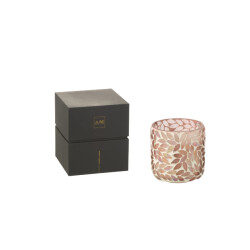 J-Line geurkaars tender rose wax small 50u 9x9x10cm